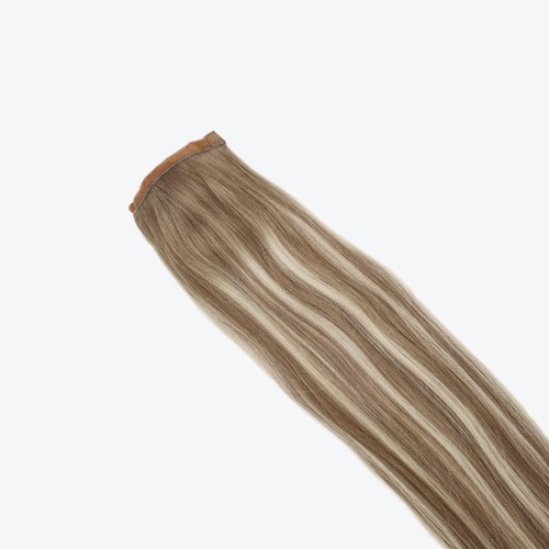 naturalny kucyk doczepiany - rooted grey balayage