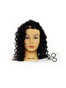 Zestaw fryzjerski: Główka treningowa Mira Curly & nożyczki Pre Style Ergo 6